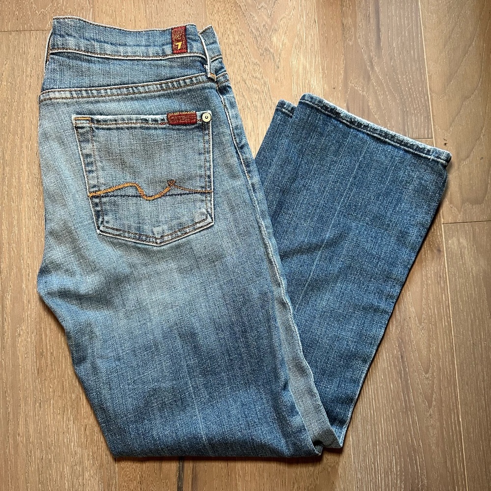 7 For All Mankind Crop Bootcut Jeans